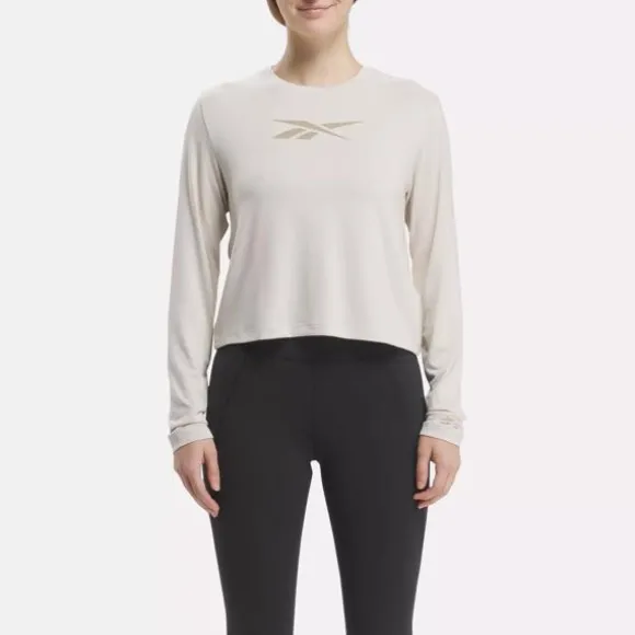 Tops & T-shirts^Reebok ActivChill+DreamBlend Long Sleeve T-Shirt Stucco