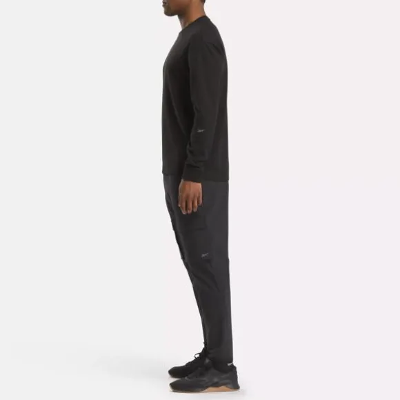 Tops & T-shirts^Reebok Active Collective Long Sleeve T-Shirt Black