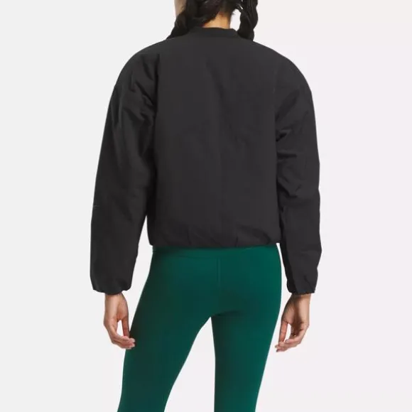 active_collective_skystretch_woven_padded_jacket_2.webp Jackets^Reebok Active Collective SkyStretch Woven Padded Jacket Black