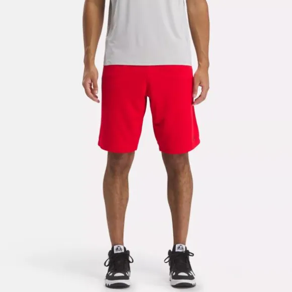 Shorts^Reebok Basketball Open-Hole Mesh Shorts VectorRed