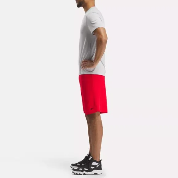 Shorts^Reebok Basketball Open-Hole Mesh Shorts VectorRed