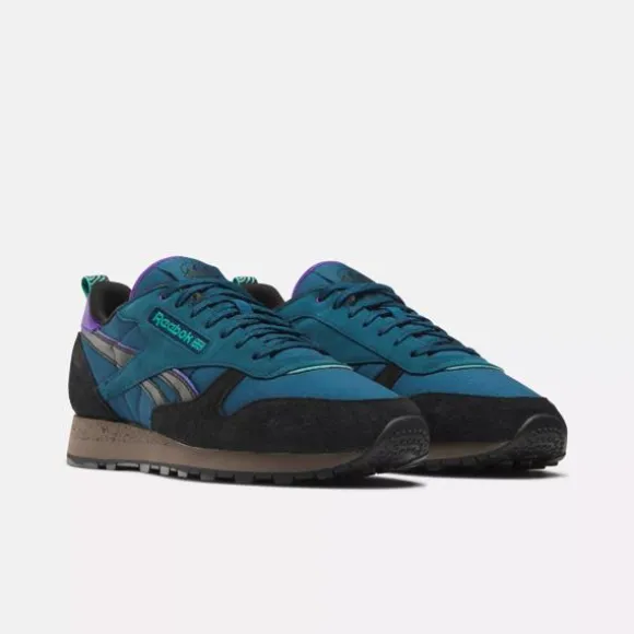 Classics | Classics^Reebok Classic Leather Shoes EscapeBlue/Black/UtilityBrown