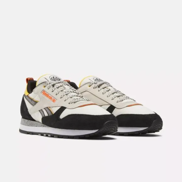 Classics | Classics^Reebok Classic Leather Shoes Alabaster/Black/FierceGold