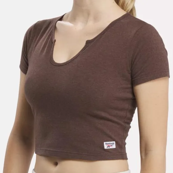 classics_crop_top_3-1.webp Tops & T-shirts | Trending: 90’s Classics^Reebok Classics Crop Top Mahogany