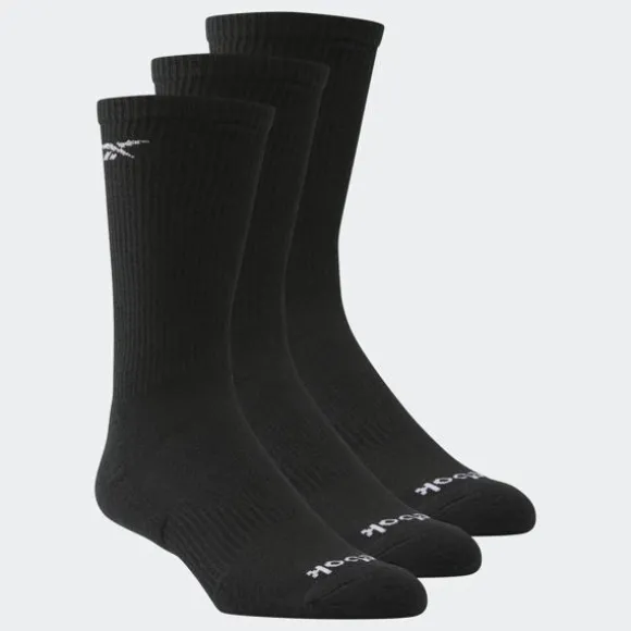 Socks^Reebok Cushion Crew Socks 3 Pack Black