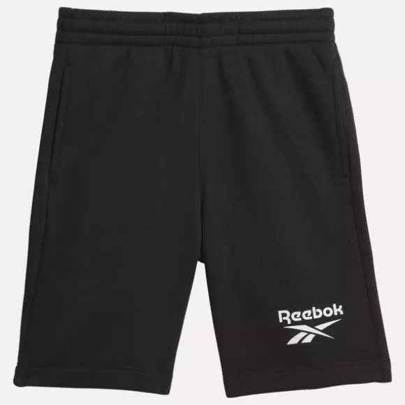 Little Kids' Clothing (sizes 4-7) | Little Kids' Shoes (sizes 10.5k-3)^Reebok Fleece Shorts - Little Kids BLACK