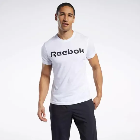 Tops & T-shirts^Reebok Gs Linear Read Tee White