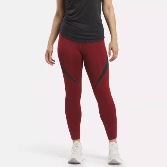 Sports Bras | Pants & Sweatpants^Reebok ID Train Colorblock Leggings RichMaroon