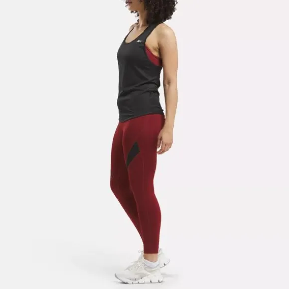 Sports Bras | Pants & Sweatpants^Reebok ID Train Colorblock Leggings RichMaroon