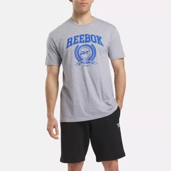 Tops & T-shirts^Reebok Laurel & Varsity Tee HeatherGrey