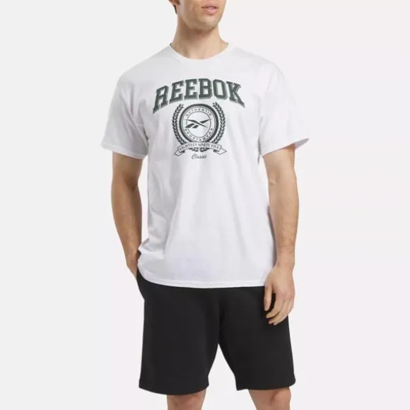 Tops & T-shirts^Reebok Laurel & Varsity Tee White