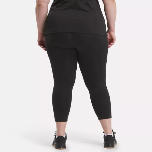 lux__leggings_plus_size_2.webp Pants & Sweatpants | Leggings & Tights^Reebok Lux 3/4 Leggings (Plus Size) Black