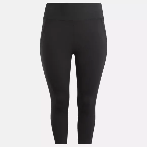 lux__leggings_plus_size_5.webp Pants & Sweatpants | Leggings & Tights^Reebok Lux 3/4 Leggings (Plus Size) Black