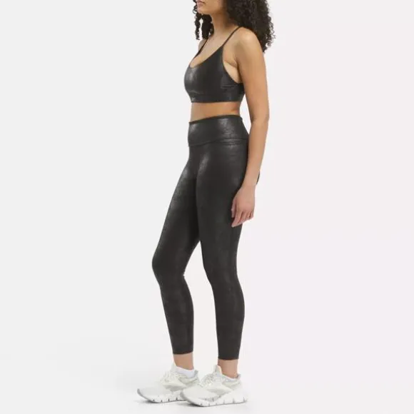 Sports Bras | Pants & Sweatpants^Reebok Lux Faux Leather High-Rise Leggings Black