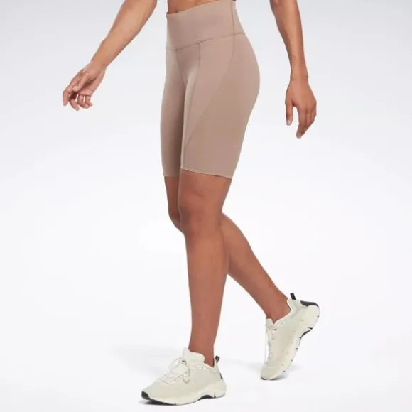 Shorts | Leggings & Tights^Reebok Lux High-Rise Bike Shorts 9" Taupe