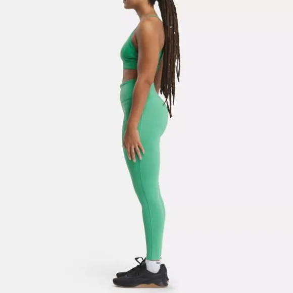 lux_highrise_leggings_4-5.webp Pants & Sweatpants | Leggings & Tights^Reebok Lux High-Rise Leggings SportGreen