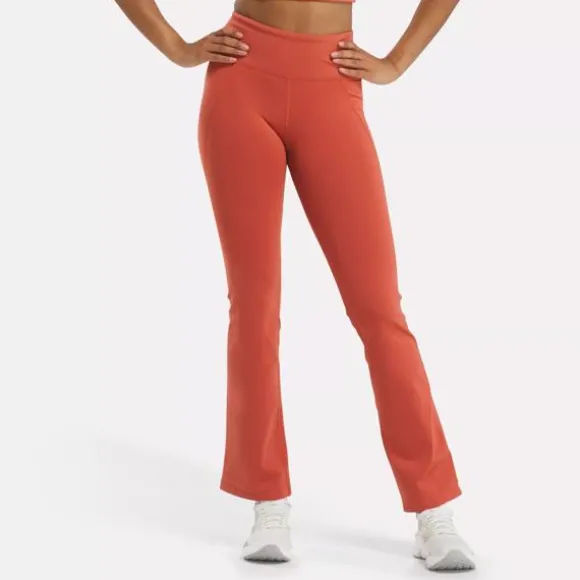 Pants & Sweatpants^Reebok Lux High-Rise Mini-Flare Pants BrickRed