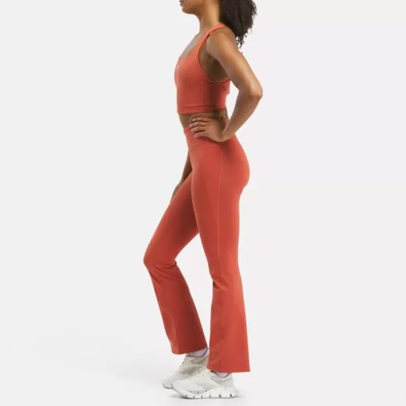 Pants & Sweatpants^Reebok Lux High-Rise Mini-Flare Pants BrickRed