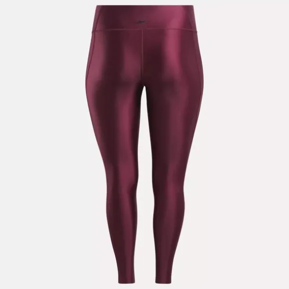 lux_shine_highrise_leggings_plus_size_6.webp Plus Size (1x-4x) | Pants & Sweatpants^Reebok Lux Shine High-Rise Leggings (Plus Size) ClassicMaroon