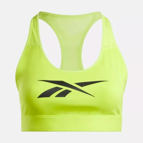 Sports Bras^Reebok Lux Vector Racer Sports Bra (Plus Size) AcidYellow