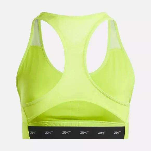 Sports Bras^Reebok Lux Vector Racer Sports Bra (Plus Size) AcidYellow
