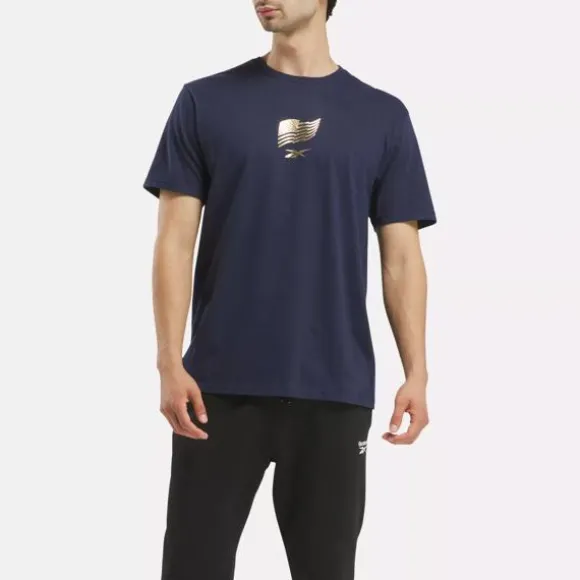 Tops & T-shirts^Reebok Medal State of Mind T-Shirt Navy