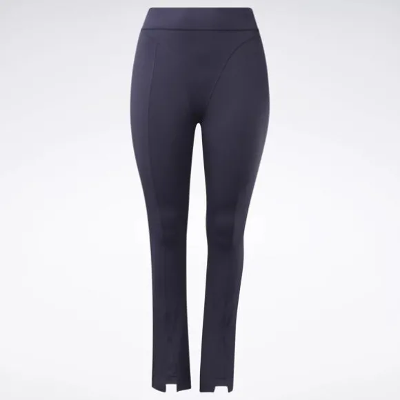 most_extra_high_rise_leggings_plus_size_5.webp Plus Size (1x-4x) | Leggings & Tights^Reebok Most Extra High Rise Leggings (Plus Size) PowerNavy