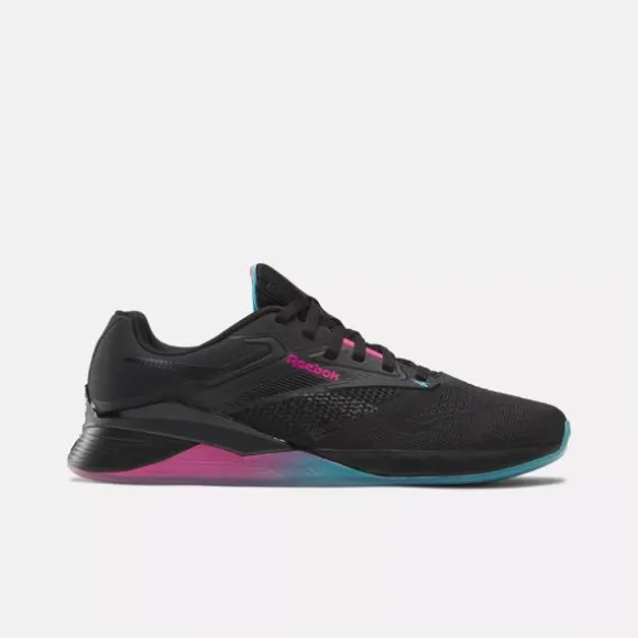 nano_x_training_shoes_3-28.webp Gym & Training | Cross Training^Reebok Nano X4 Training Shoes Black/BoldCyan/LaserPink
