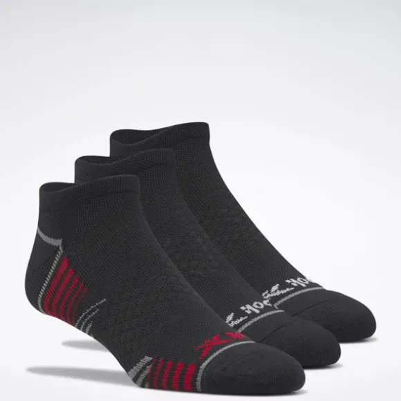 Socks^Reebok Performance Nylon Low Cut Socks 3 Pairs Black