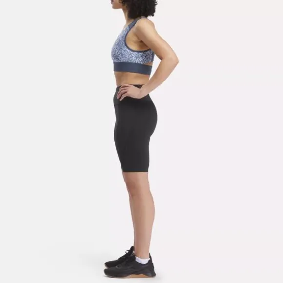 Sports Bras^Reebok Printed Running Bra EastCoastBlue