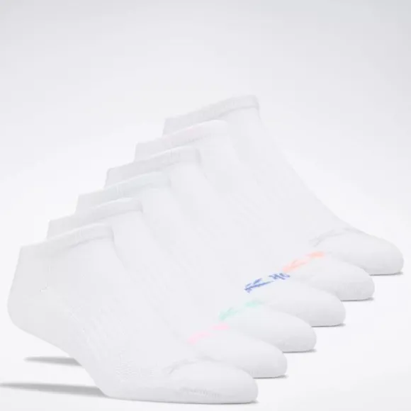 Socks^Reebok Basic Low-Cut Socks 6 Pairs White
