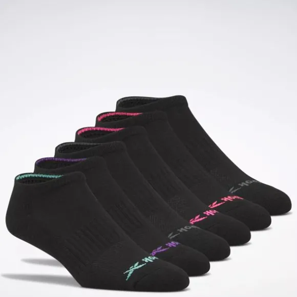 Socks^Reebok Basic Low-Cut Socks 6 Pairs Black