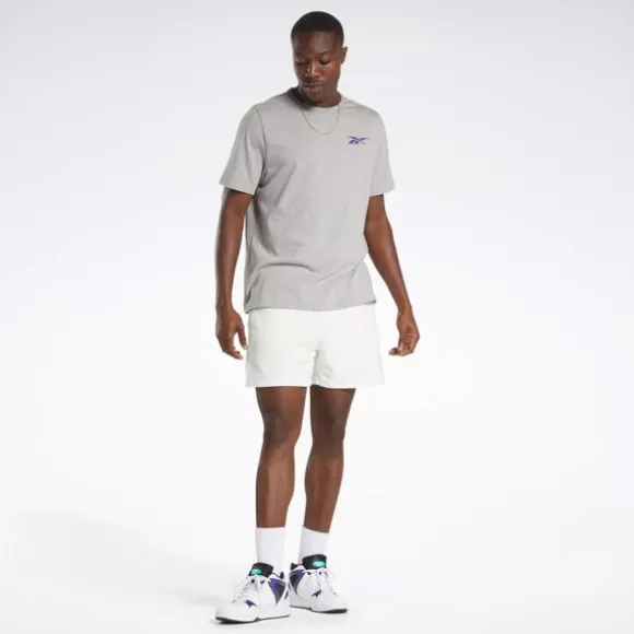 Tops & T-shirts^Reebok Basketball Court Top T-Shirt MediumGreyHeather