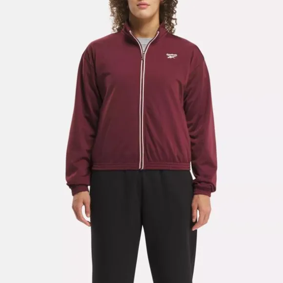 Jackets | Trending: Matching Sets^Reebok Identity Back Vector Tricot Track Jacket ClassicMaroon