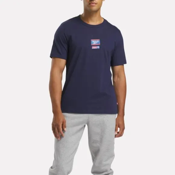 Tops & T-shirts^Reebok Identity Badge T-Shirt VectorNavy