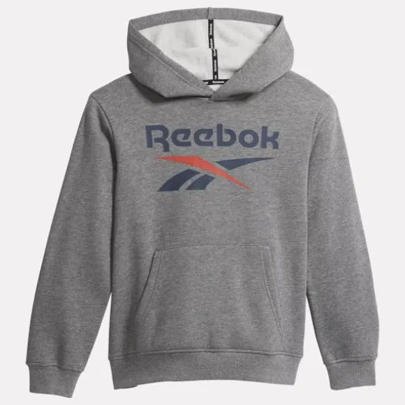 Little Kids' Clothing (sizes 4-7) | Little Kids' Shoes (sizes 10.5k-3)^Reebok Identity Big Hoodie - Big Kids MediumGreyHeather