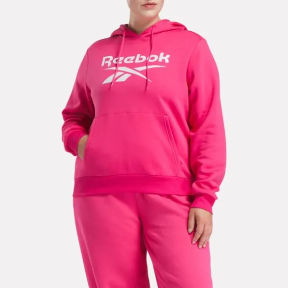 Hoodies & Sweatshirts^Reebok Identity Big Logo Fleece Hoodie (Plus Size) BoldPink