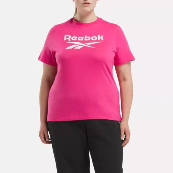 Tops & T-shirts^Reebok Identity Big Logo T-Shirt (Plus Size) BoldPink