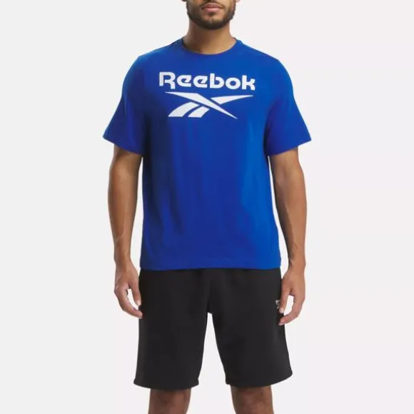 Tops & T-shirts^Reebok Identity Big Stacked Logo T-Shirt VectorBlue