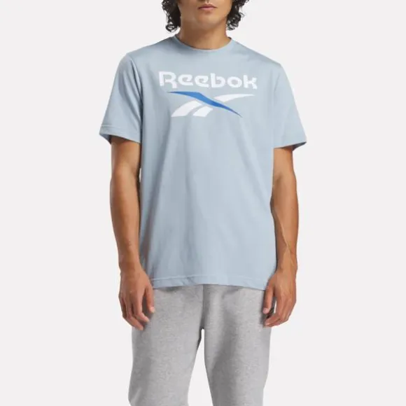 Tops & T-shirts^Reebok Identity Big Stacked Logo T-Shirt UpgradeBlue