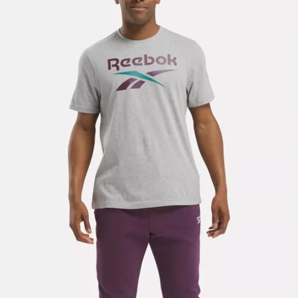 Tops & T-shirts^Reebok Identity Big Stacked Logo T-Shirt