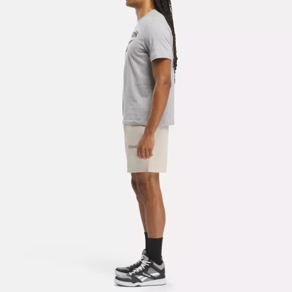 Tops & T-shirts^Reebok Identity Big Stacked Logo T-Shirt MediumGreyHeather