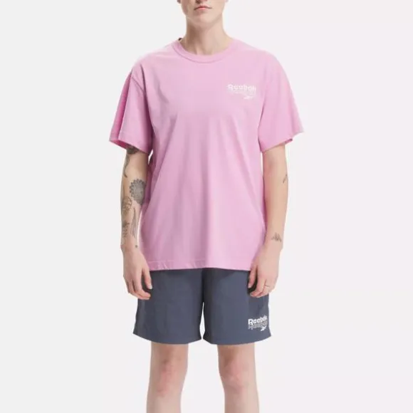 Tops & T-shirts^Reebok Identity Brand Proud Graphic Short Sleeve T-Shirt JasperPink