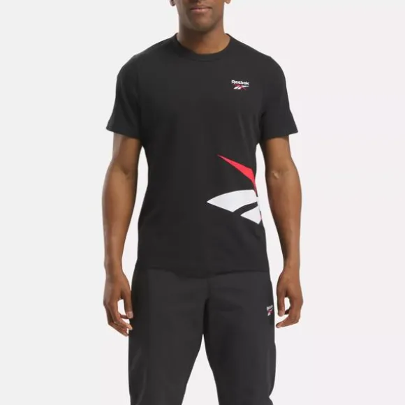 Tops & T-shirts^Reebok Identity Cross Check T-Shirt Black