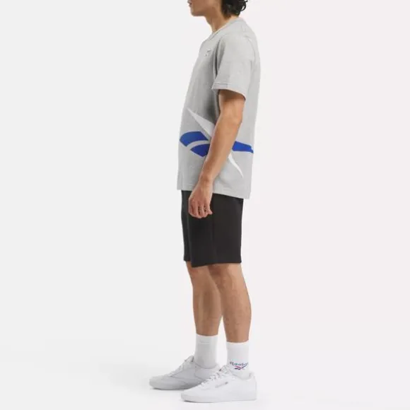 Tops & T-shirts^Reebok Identity Cross Check T-Shirt MediumGreyHeather