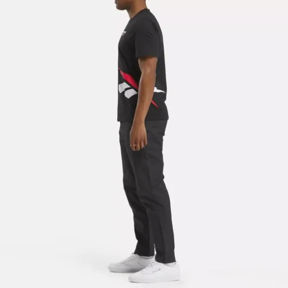 Tops & T-shirts^Reebok Identity Cross Check T-Shirt Black
