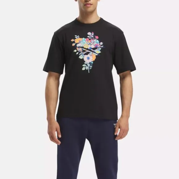 Tops & T-shirts^Reebok Identity Good Vibes T-Shirt Black
