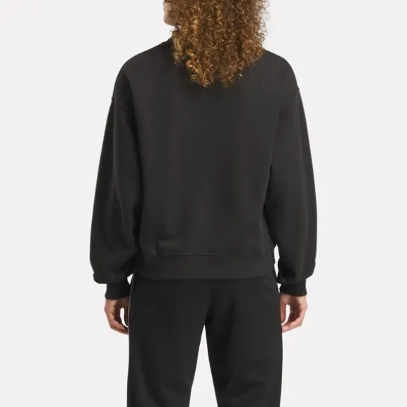 reebok_identity_sl_fleece_mock_neck_top_2-1.webp Hoodies & Sweatshirts^Reebok Identity SL Fleece Mock Neck Top Black