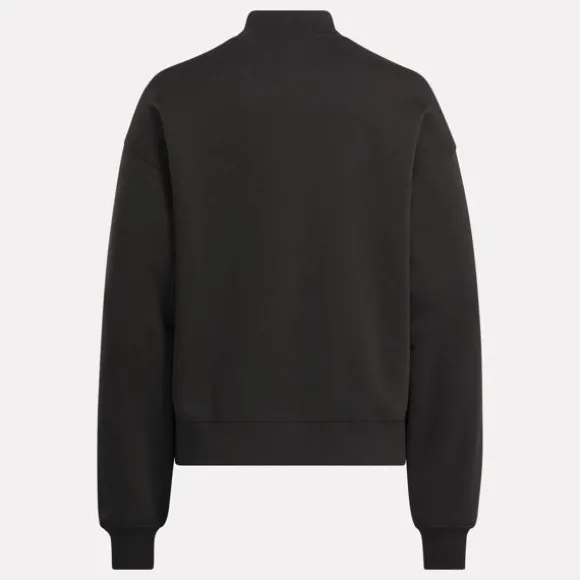 reebok_identity_sl_fleece_mock_neck_top_4-1.webp Hoodies & Sweatshirts^Reebok Identity SL Fleece Mock Neck Top Black