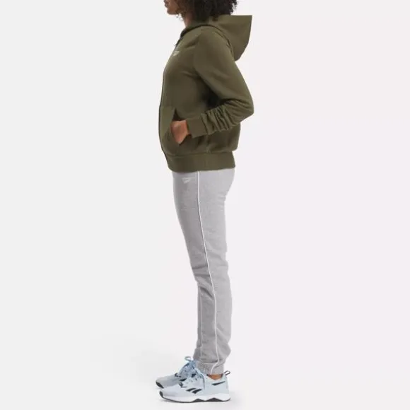 Hoodies & Sweatshirts^Reebok Identity Small Logo Fleece Full-Zip Sweatshirt ArmyGreen